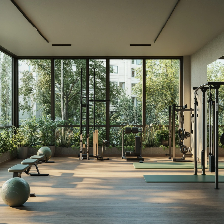 Інтер'єр фітнес-студії kelpramost